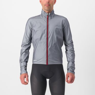 Castelli Tempesta Lite fietsjack lange mouw grijs heren 