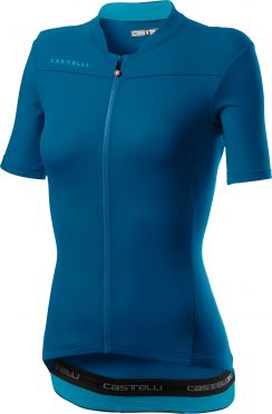 Castelli Anima 3 SS fietsshirt marine blauw dames 