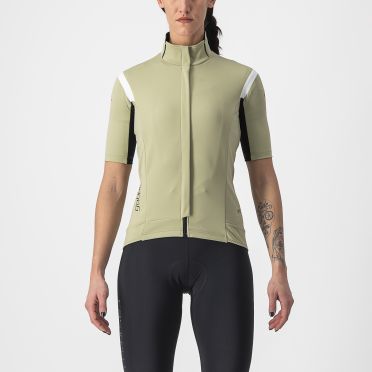 Castelli Gabba RoS 2 fietsjack korte mouw groen dames 