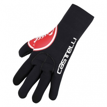 Castelli Diluvio glove zwart/rood heren 14536-123