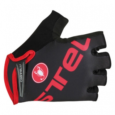 Castelli Tempo V glove zwart/rood heren 15027-231 2015