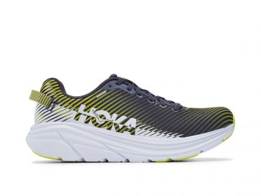 Hoka One One Rincon 2 hardloopschoenen blauw/geel heren