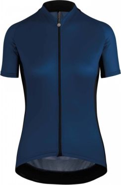 Assos Uma GT korte mouw fietsshirt blauw Dames 