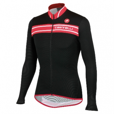 Castelli prologo 3 long sleeve FZ zwart heren 13012-123 2014