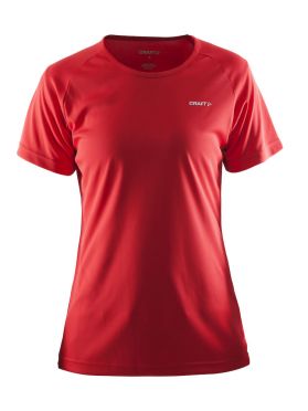 Craft Prime korte mouw hardloopshirt rood dames 