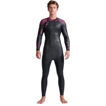 2XU Propel:Pro lange mouw wetsuit zwart/roze heren 