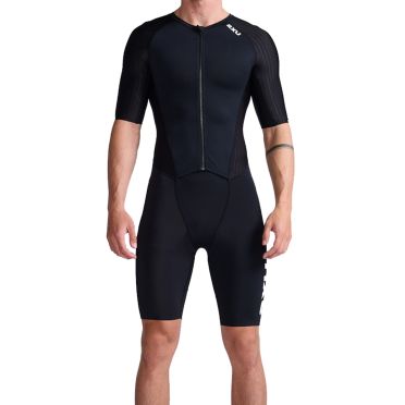 2XU Aero trisuit korte mouw zwart heren 