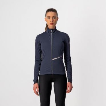 Castelli GO fietsjack donker blauw dames 