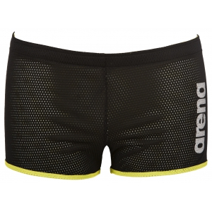 Arena Square cut drag shorts zwart 