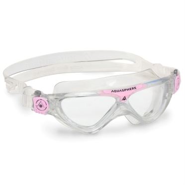 Aqua Sphere Vista Junior transparante lens zwembril clear/roze 