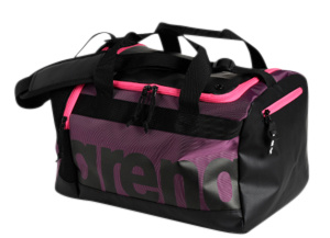 Arena Spiky 3 Duffle 40L zwemtas zwart/roze 