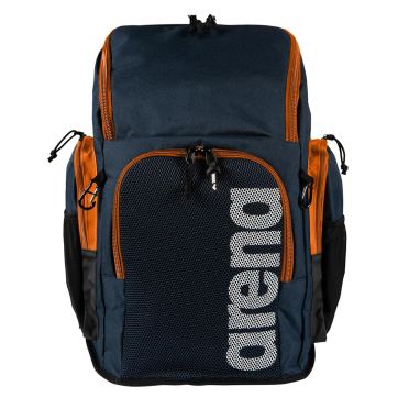 Arena Team Backpack 45L zwemtas navy/orange 