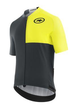 Assos Mille GT C2 EVO Stahlstern fietsshirt korte mouw zwart/geel heren 