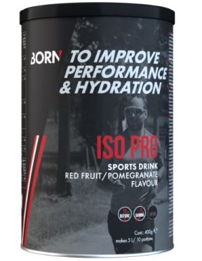 Born Iso Pro sports drink red fruit/pomegranate 400 gr. 
