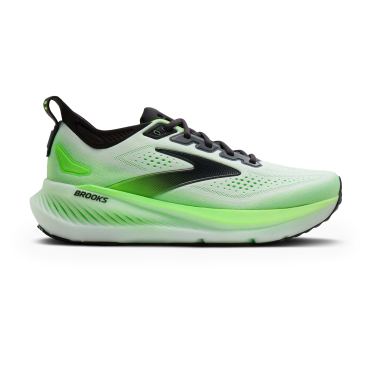 Brooks Glycerin 23 hardloopschoenen White/Phantom/Green Gecko heren 