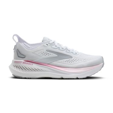 Brooks Glycerin GTS 23 hardloopschoenen White/Harbor Mist/Metallic dames 