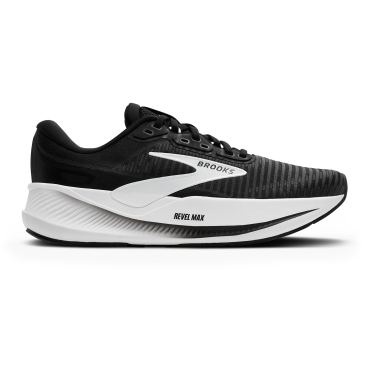 Brooks Revel Max hardloopschoenen Black/Grey/White dames 