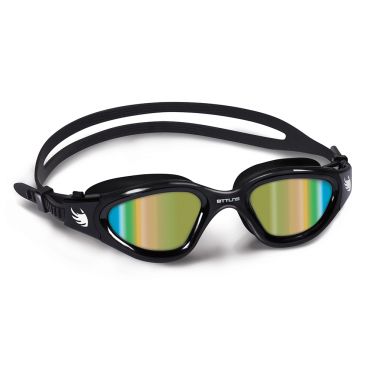 BTTLNS Valryon 1.0 zwembril regenboog spiegel lenzen zwart/goud 