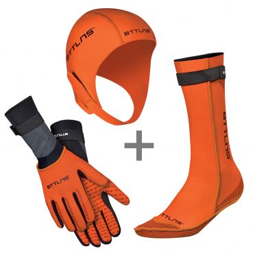 BTTLNS Neopreen accessoires voordeelset oranje 