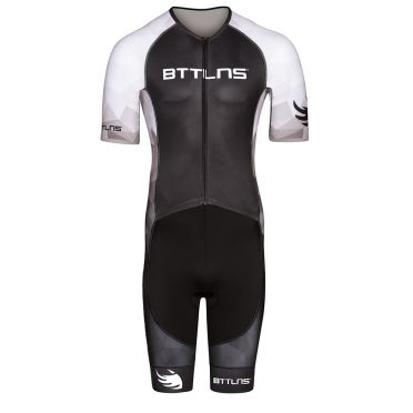 BTTLNS Typhon 2.0 SE trisuit korte mouw zwart/wit heren 