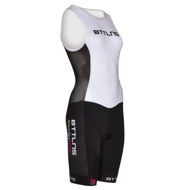 BTTLNS Nemesis 1.0 ITU trisuit mouwloos 2022 dames zwart/wit 