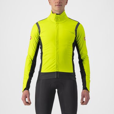 Castelli Alpha RoS 2 fietsjack groen/geel heren 