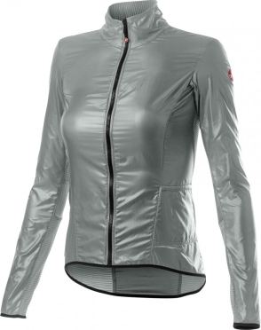 Castelli Aria shell fietsjack zilver dames 