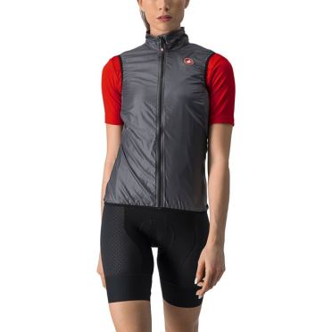 Castelli Aria fietsvest mouwloos grijs dames 