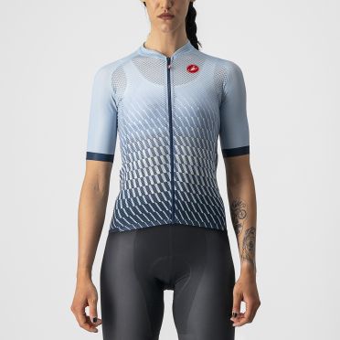 Castelli Climber's 2.0 fietsshirt korte mouw licht blauw dames 