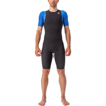 Castelli Elite Swim Skin korte mouw zwart heren 