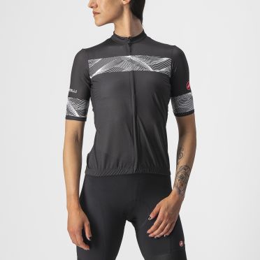 Castelli Fenice fietsshirt korte mouw zwart dames 