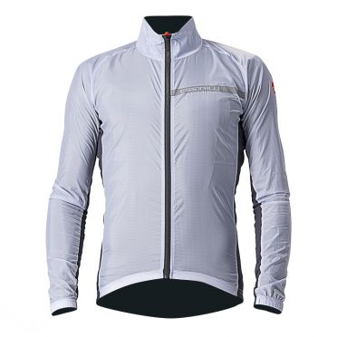 Castelli Squadra stretch fietsjack zilvergrijs heren 