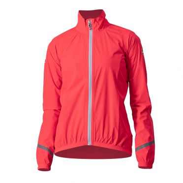 Castelli Emergency 2 regenjack roze dames 