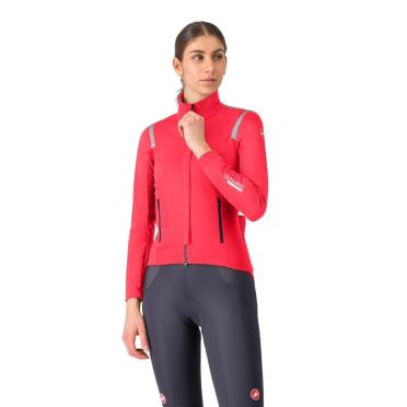 Castelli Perfetto RoS 3 lange mouw fietsjack hibiscus dames 
