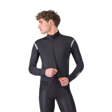 Castelli Perfetto RoS 3 fietsjack light black/silver heren 