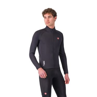 Castelli Competizione fietsjack lange mouw light black heren 