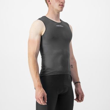 Castelli Pro mesh 2.0 mouwloos ondershirt zwart heren 