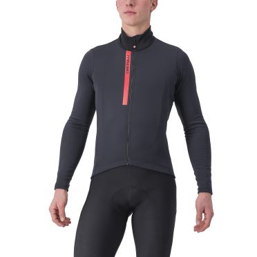 Castelli Entrata Thermal fietsshirt lange mouw zwart/rood heren 