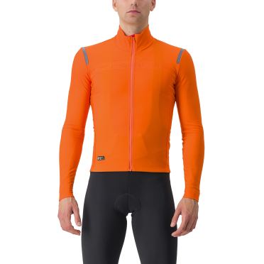 Castelli tutto nano RoS fietsshirt lange mouw oranje heren 