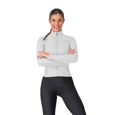 Castelli Sfida 3 fietsshirt lange mouw silver gray dames 