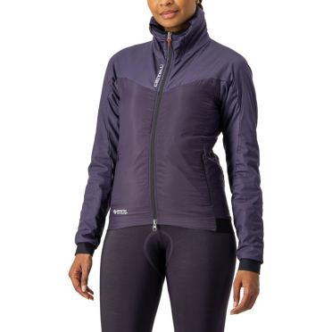 Castelli Fly Thermal lange mouw fietsjack paars dames 