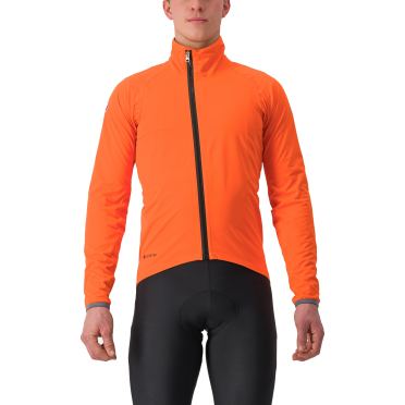 Castelli Gavia Lite fietsjack lange mouw oranje heren 