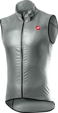 Castelli Aria fietsvest mouwloos zilver heren 