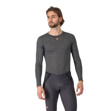 Castelli Medio Base Layer lange mouw Melange gray heren 