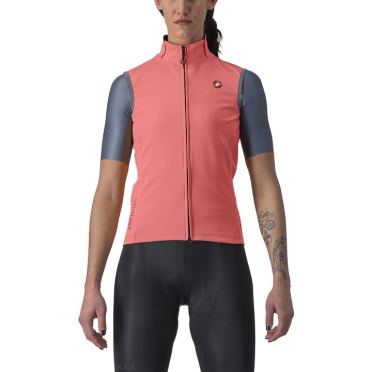 Castelli Perfetto RoS 2 fietsvest mouwloos roze dames 