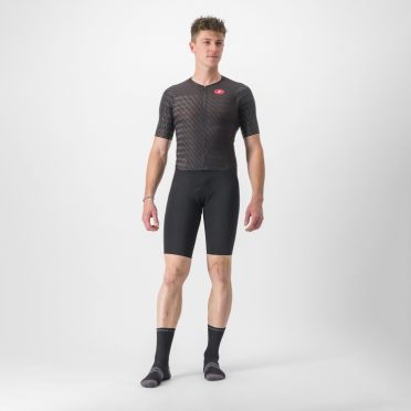 Castelli PR 2 speed trisuit korte mouwen zwart heren 