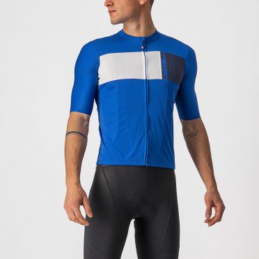 Castelli Prologo 7 fietsshirt korte mouw blauw heren 