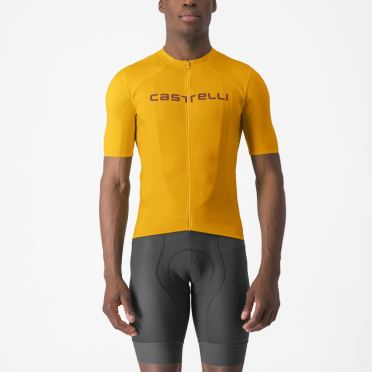 Castelli Prologo Lite fietsshirt korte mouw oranje heren 