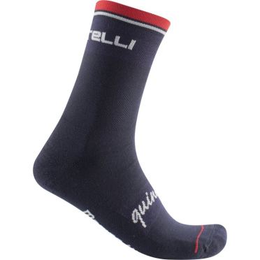 Castelli Quindici Soft Merino fietsokken blauw heren 