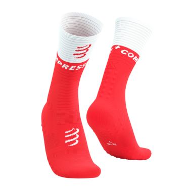 Compressport Mid Compression v2.0 hardloopsokken rood 